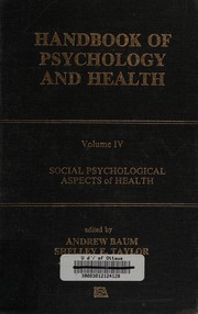 Cover of: Social psychological aspects of health