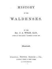 Cover of: History of the Waldenses