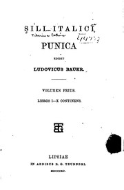 Cover of: Sili Italici Punica by Tiberius Catius Silius Italicus