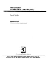 Cover of: Principios de Ingenieria de Cimentaciones - 4 Edicion by Braja M. Das