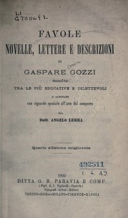 Cover of: Favole, novelle, lettere e descrizioni