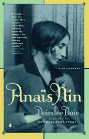 Cover of: Anais Nin by Deirdre Bair