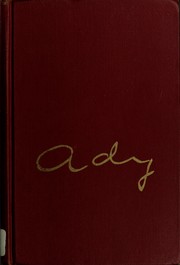 Cover of: Poems of Endre Ady.