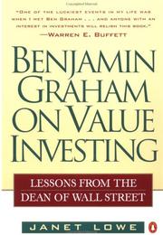 Cover of: Benjamin Graham on Value Investing by Janet Lowe, Janet Lowe