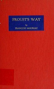 Cover of: Proust's way by François Mauriac