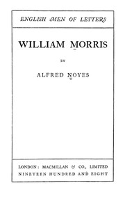 Cover of: William Morris. by Alfred Noyes