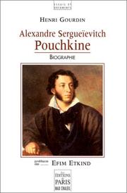 Cover of: Alexandre Sergueïevitch Pouchkine: biographie