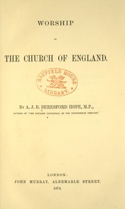 Cover of: Worship in the Church of England