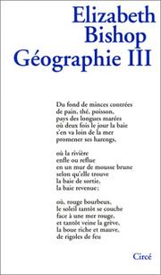 Cover of: Géographie III by Elizabeth Bishop