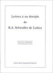 Cover of: Lettres à un disciple