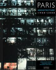 Cover of: Paris architecture, 1900-2000