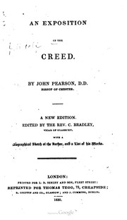 Cover of: An exposition of the creed by 