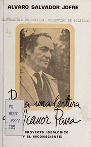 Cover of: Para una lectura di Nicanor Parra: (el proyecto ideológico y el inconsciente)