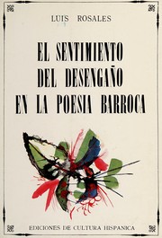 Cover of: El sentimiento del desengaño en la poesía barroca.