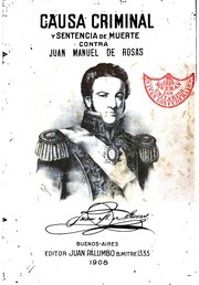 Cover of: Causa criminal seguida contra el ex-gobernador Juan Manuel de Rosas ante los tribunales ordinarios de Buenos Aires. by Juan Manuel José Domingo Ortiz de Rosas