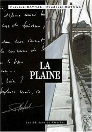 Cover of: La plaine by Patrick Raynal