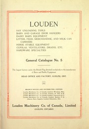 Cover of: Louden... by Louden Machinery Co. of Canada, Limited.