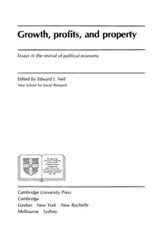 Cover of: Growth, Profits and Property by Edward J. Nell
