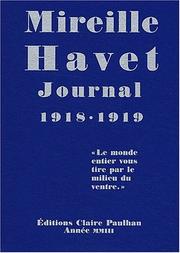 Cover of: Journal 1918-1919