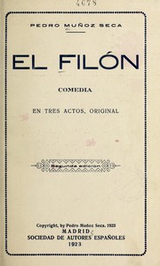 Cover of: El filo n: comedia en tres actos