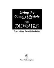 Cover of: Living the country lifestyle all-in-one for dummies