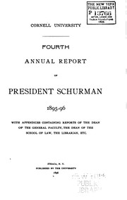Cover of: Annual Report of the President and Treasurer