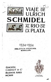 Cover of: Viaje al Río de la Plata, 1534-1554 by Ulrich Schmidel