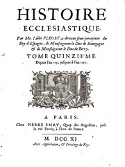 Cover of: Histoire ecclésiastique by Claude Fleury, Jean Claude Fabre