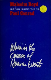 Cover of: When in the course of human events by Malcolm Boyd