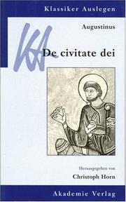 Cover of: Augustinus, De civitate dei