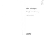 The filioque by A. Edward Siecienski
