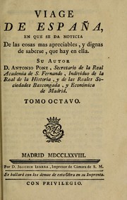 Cover of: Viage de España by Antonio Ponz