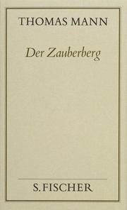 Cover of: Der Zauberberg ( Frankfurter Ausgabe). (Bd. 5) by Thomas Mann