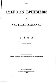 Cover of: The American Ephemeris and Nautical Almanac by United States Naval Observatory Nautical Almanac Office