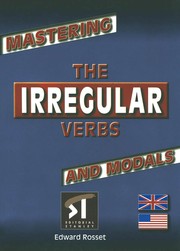 Cover of: Mastering the irregular verbs and modals
