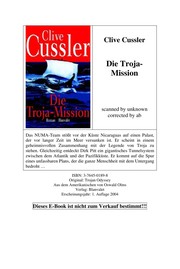 Cover of: Die Troja-Mission by Clive Cussler