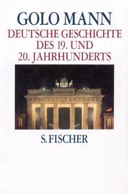 Cover of: Deutsche Geschichte des 19. und 20. Jahrhunderts. Sonderausgabe. by Golo Mann