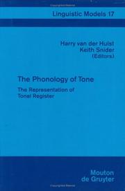 Cover of: The Phonology of Tone | Harry Van Der Hulst