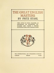 Cover of: The great English masters