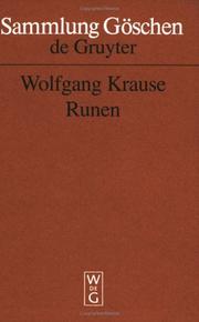 Cover of: Runnen (Sammlung Goshen #2810) by W. Krause