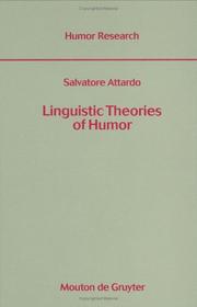Cover of: Linguistic theories of humor