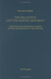 The sea battle and the master argument by Richard Gaskin
