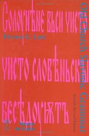 Old church Slavonic grammar by Horace Gray Lunt