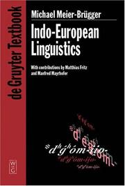 Cover of: Indo-European LingUIstics by Michael Meier-Brugger