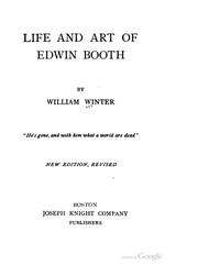 Cover of: Life and art of Edwin Booth