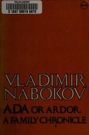 Cover of: Ada Or Ardor a Family Chronicle by Vladimir Nabokov