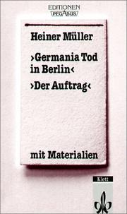 Cover of: Germania Tod in Berlin