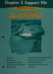Cover of: Chapter 5 Support File (PH Advanced Algebra) by 