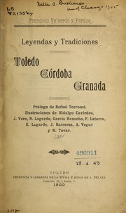 Cover of: Leyendas y tradiciones by Francisco Valverde y Perales