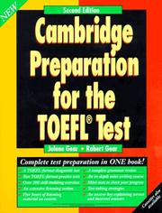 Cover of: Cambridge Preparation for the TOEFL Test, 2nd ed., Course Book